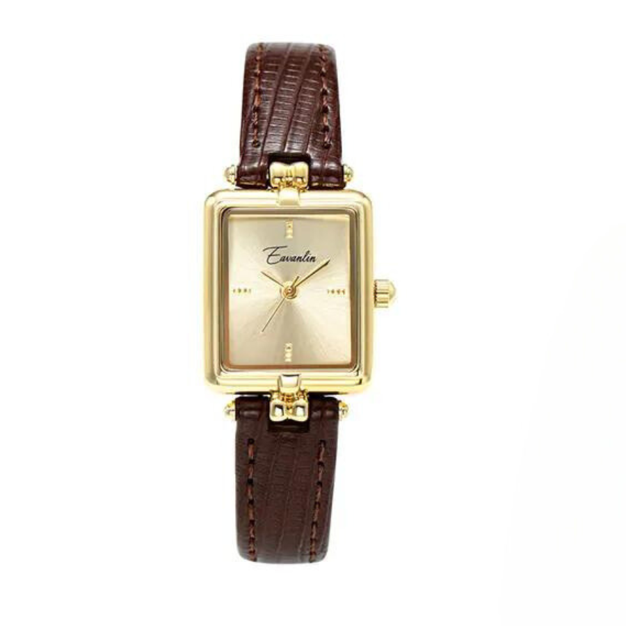 Gyllene timmen retro kvartsur