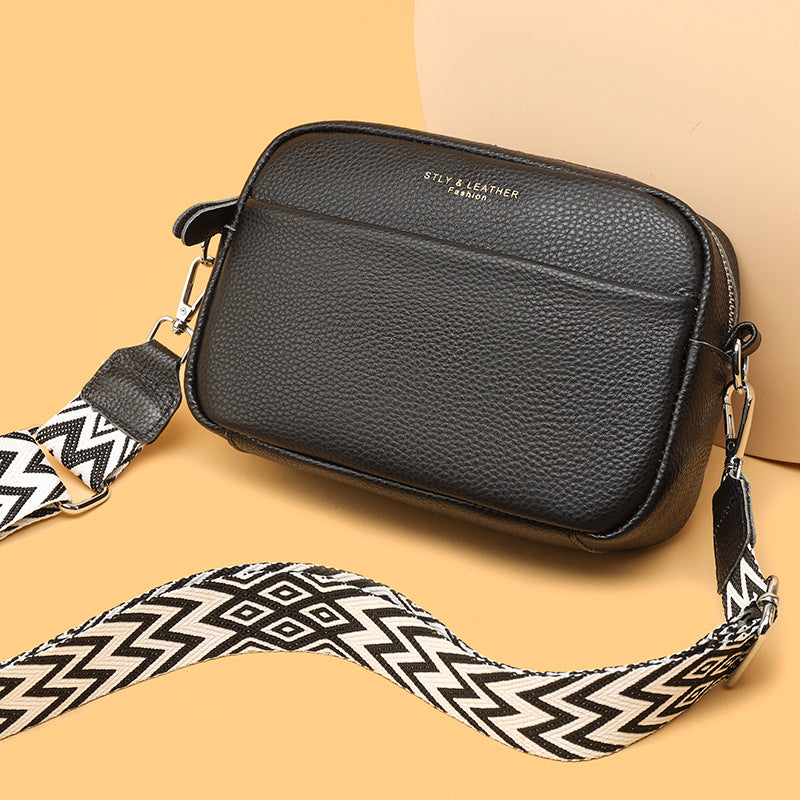 Glamida - kornat läder crossbodyväska