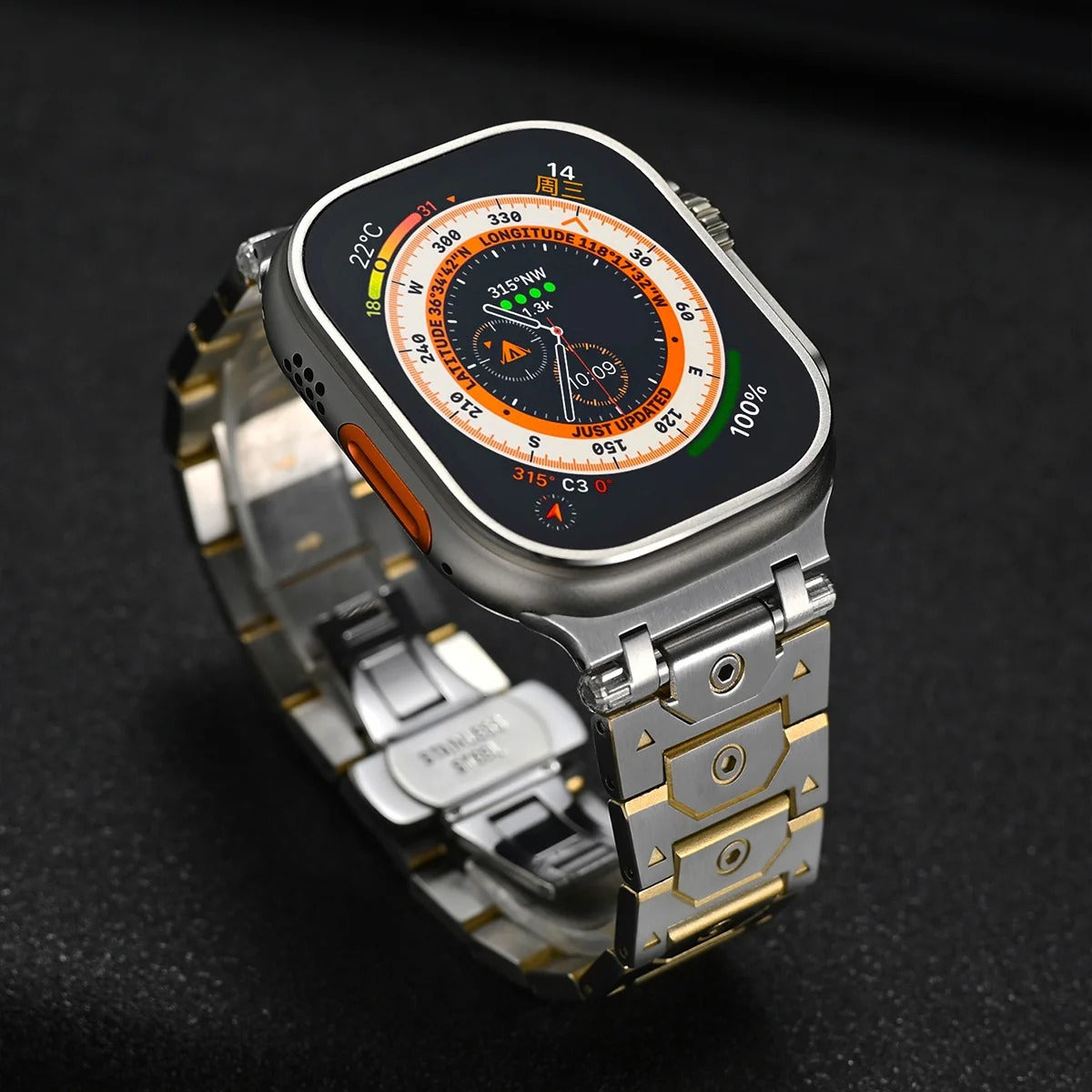 Titanium Apple Watch-armband