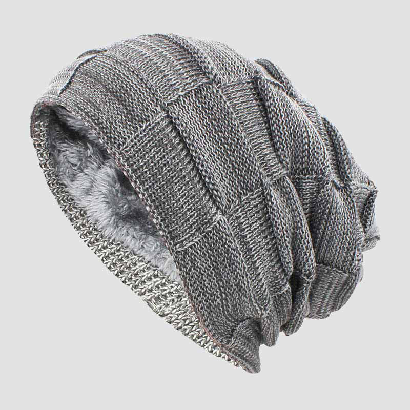 Maple Stickad Slouchy Mössa