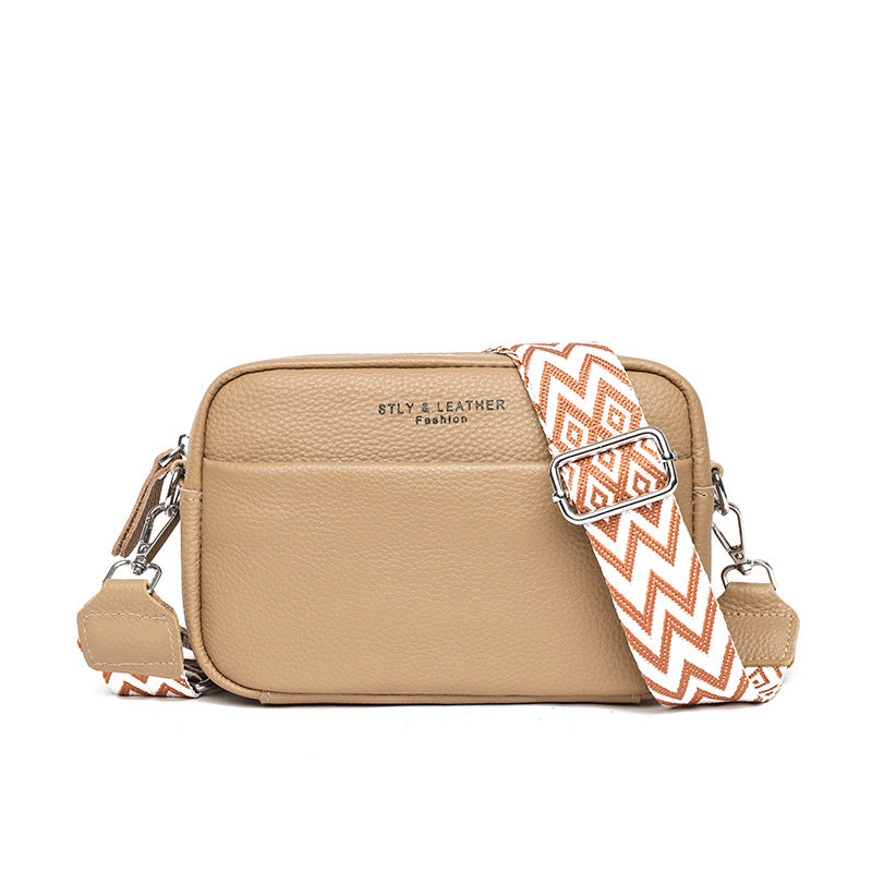 Glamida - kornat läder crossbodyväska