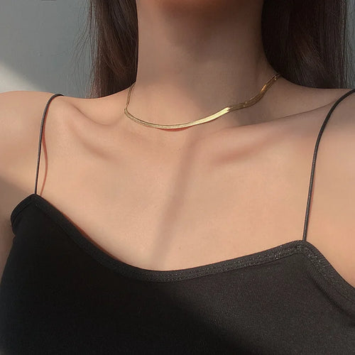 Glamida - platt kedja choker