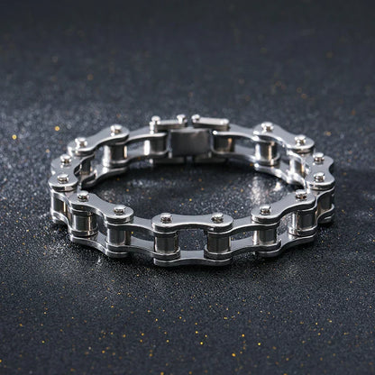 Motoclyde armband i rostfritt stål