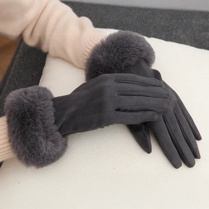 VeluLuxe Fuskpälsvantar