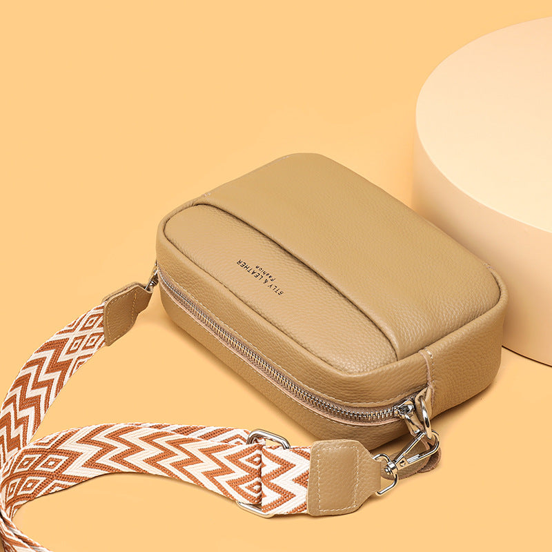 Glamida - kornat läder crossbodyväska