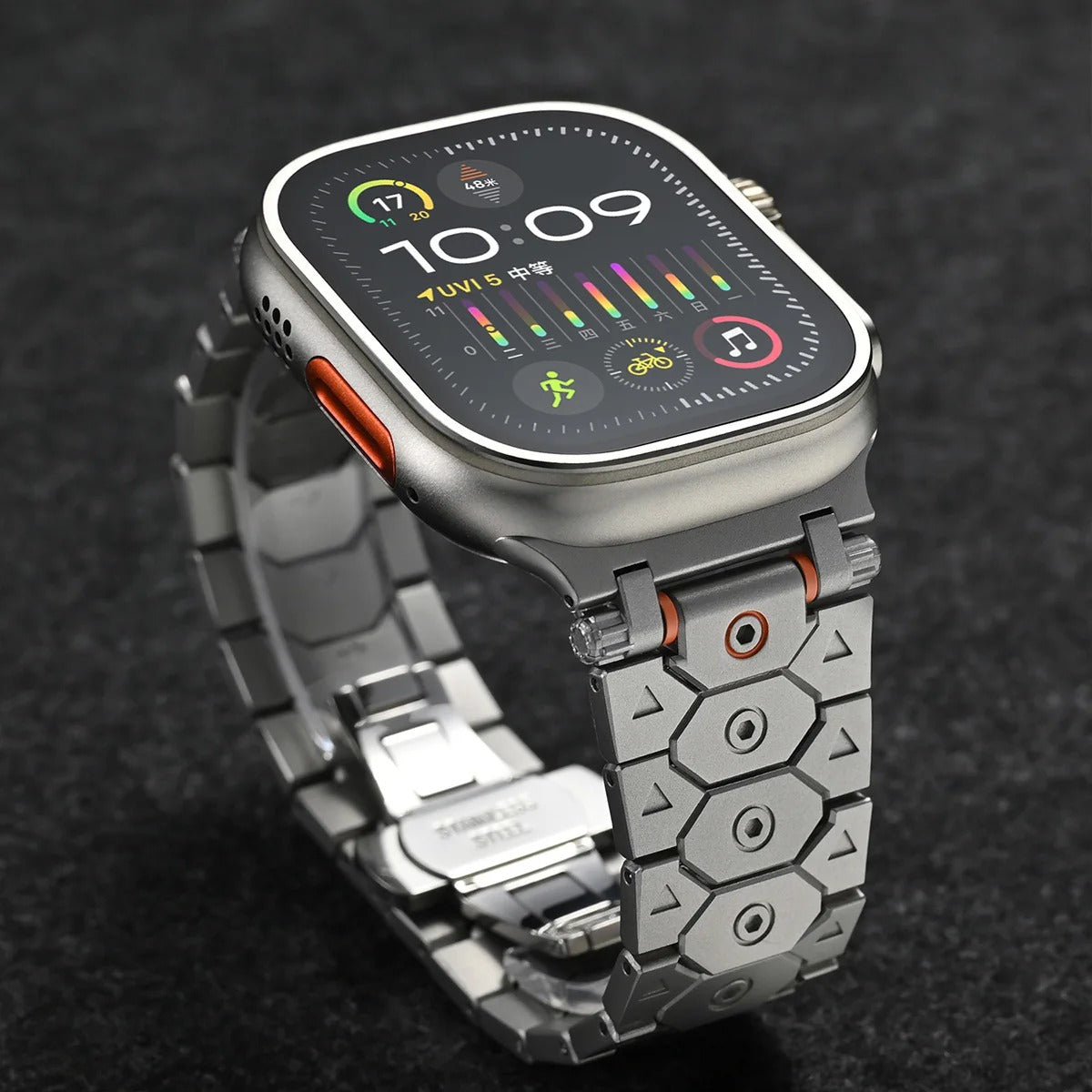 Titanium Apple Watch-armband