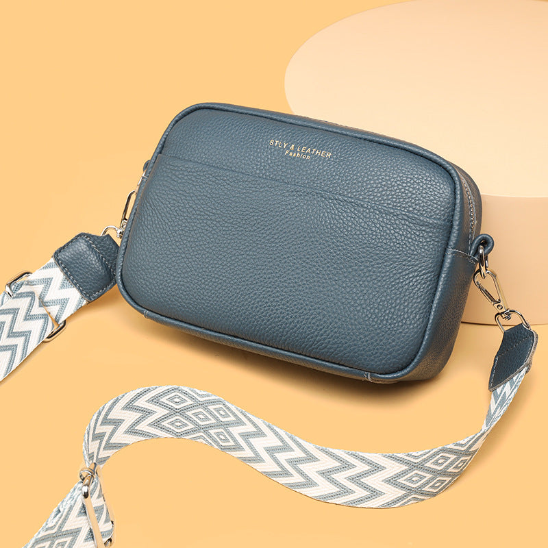 Glamida - kornat läder crossbodyväska