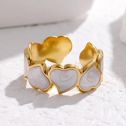 Kärlekens knut hjärtlänk ring