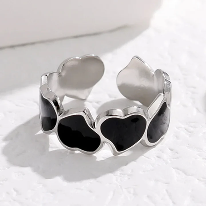 Kärlekens knut hjärtlänk ring
