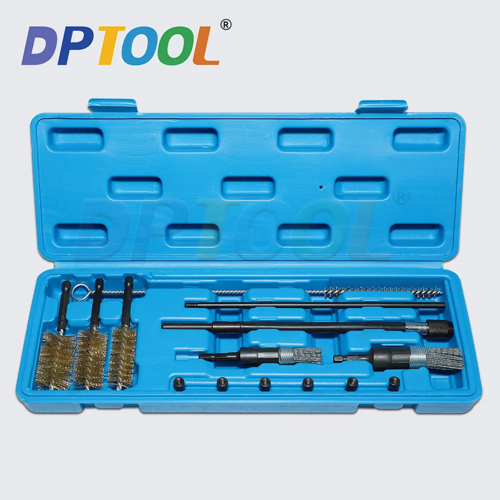 Diesel Fuel Injector Seat Cleaner Set Washing Cleaner Bristle Kit Cleaning Brushes Auto Repair Tools Car Cleaning Tool