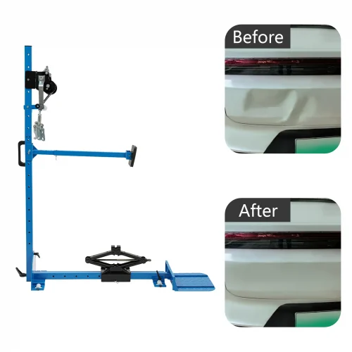 Car Dent Repair Tool, Pulling Performance Max. 1763.7 lbs Adjustable Winch Height for Wheel Arch Body Lower Door Sill Rear Hood