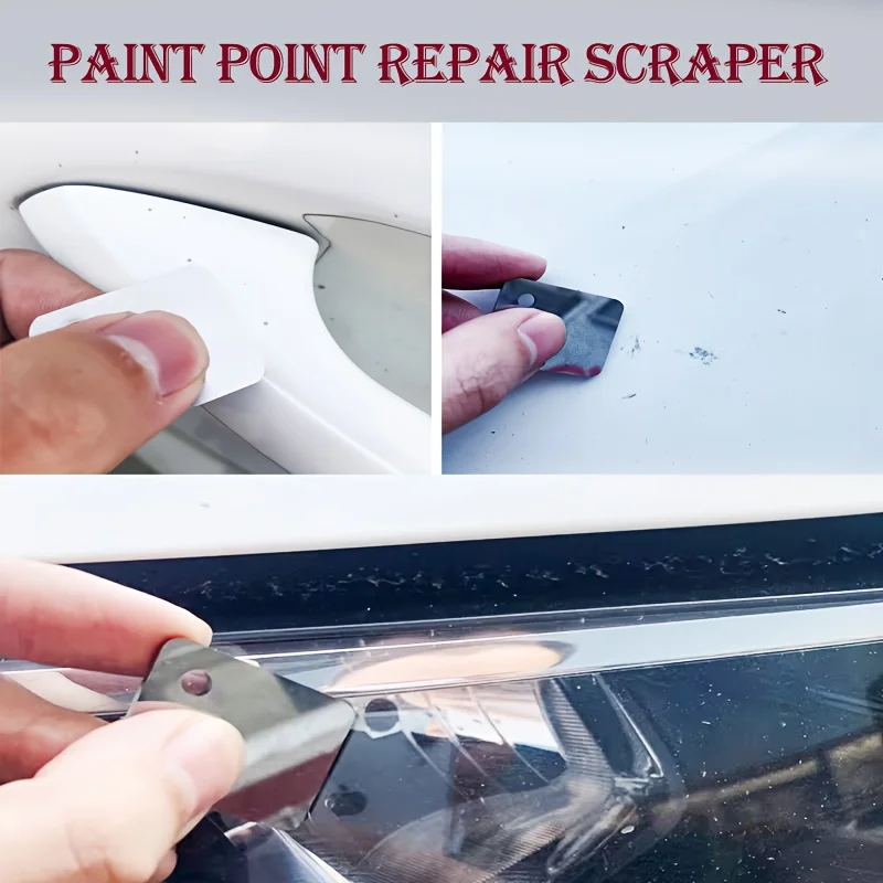 Tungsten steel car paint scraper car polishing scratch repairer ergonomic paint stains dust removal car surface repair
